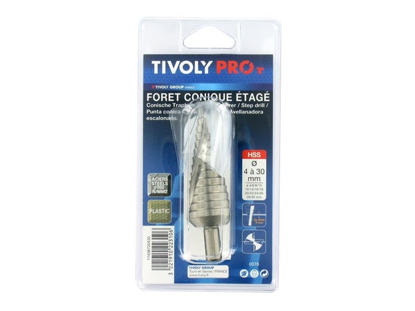 TIVOLY Coffret EXTRACTEURS TIVOLY 10 Pièces Vis, boulons, goujons cassés  Kit Foret+extracteur 5 tailles Pour Vis cassées de Ø3 à 18mm pas cher 