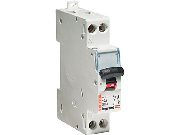 Disjoncteur phase + neutre 16 A, LEGRAND