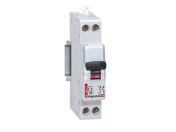Disjoncteur phase + neutre 20 A, LEGRAND