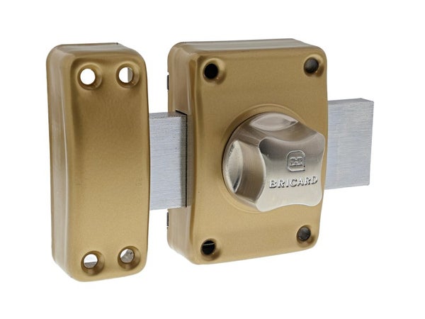 Verrou bouton / cylindre Alpha, BRICARD, axe 45 mm diam. 22 mm
