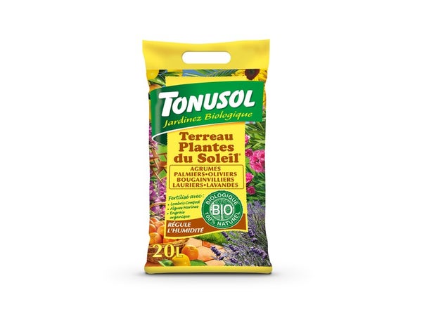 Terreau plante méditerranéenne TONUSOL, 20 l