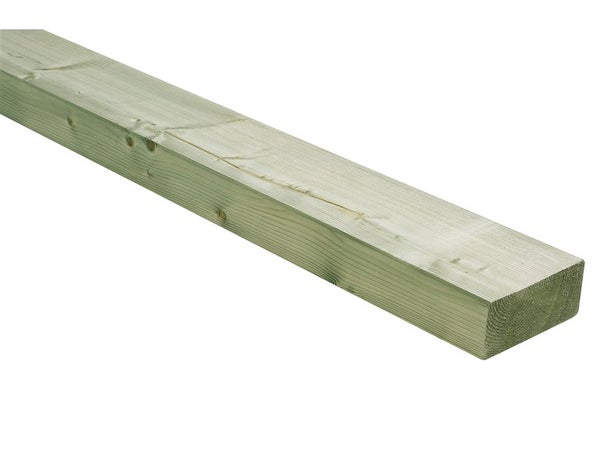 Bastaing (solive) sapin (épicéa) traité, raboté, 60x145 mm, long 4 m, chx2, cl 3
