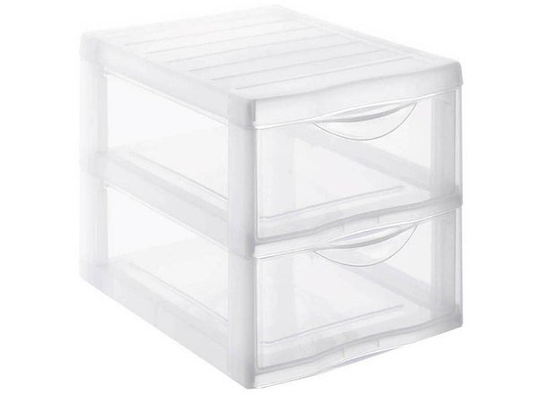 Tour de rangement Orgamix plastique , l.36.5 x P.25.5 x H.26 cm