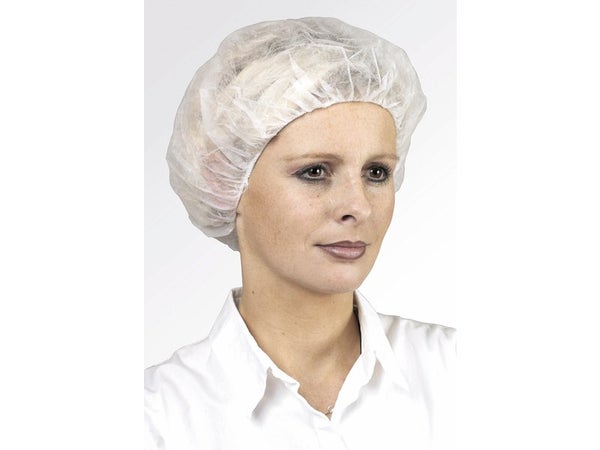 Lot de 5 charlottes blanches de protection P45610-5