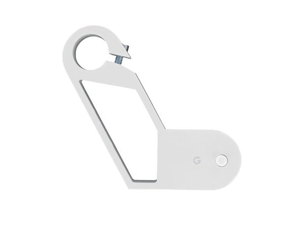 Support sans perçage tringle à rideau Ib+, 25 mm blanc satiné IB+