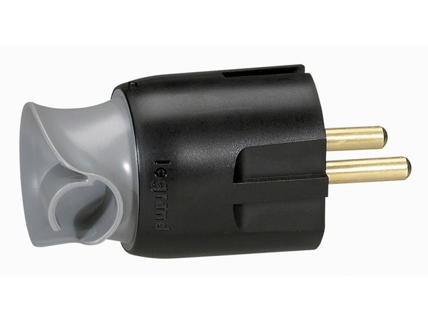 Fiche électrique mâle 2 pôles + terre, 16 A, LEGRAND