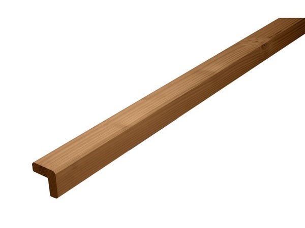 Baguette d'angle sortant douglas 46 x 46 marron 2.5 m