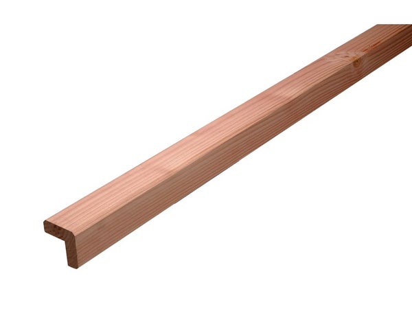 Baguette d'angle sortant douglas 46 x 46 aspect rosé 2.5 m