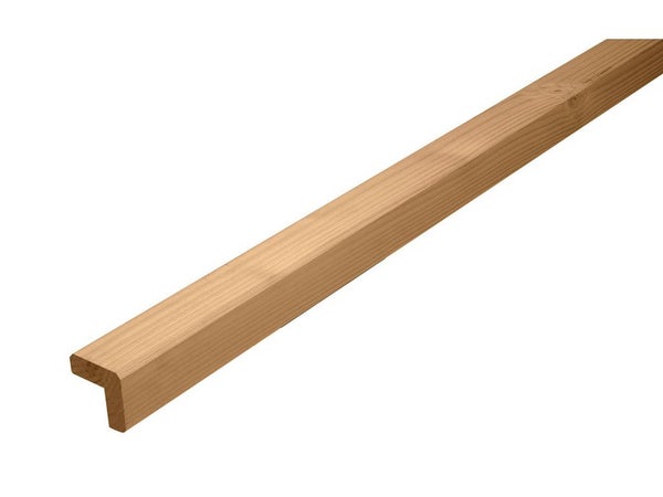 Baguette d'angle sortant épicéa 47 x 47 marron 2.5 m