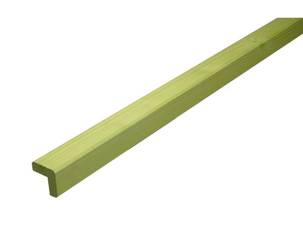 Baguette d'angle sortant épicéa 47 x 47 vert 2.5 m