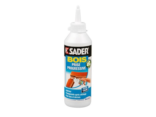 Colle À Bois Progressive Spéciale Matériaux Sader, 250G