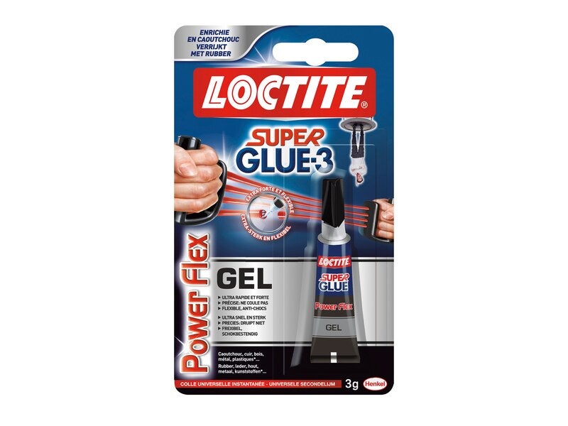 Colle glue liquide Super glue 3 pure gel LOCTITE, 3 g