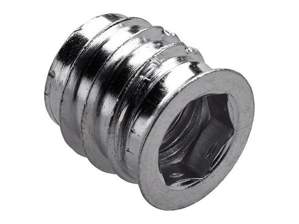 Manchon  pour patte d'assemblage acier zingue HETTICH, l.4 mm