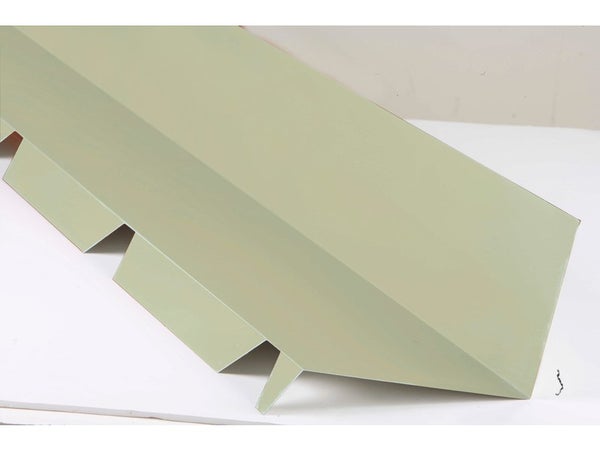 Faîtière sur mur pour plaque nervurée 63/100 beige, L.2.1 m