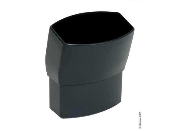 Coude 15° mâle / femelle pour gouttière Pco87a PVC