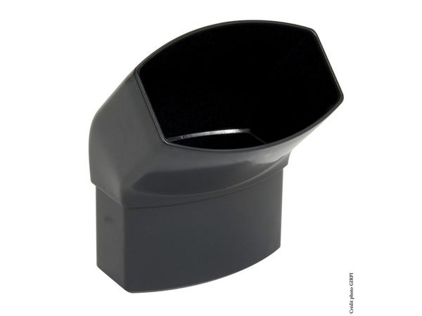 Coude 45° mâle / femelle pour gouttière Pcgoa PVC