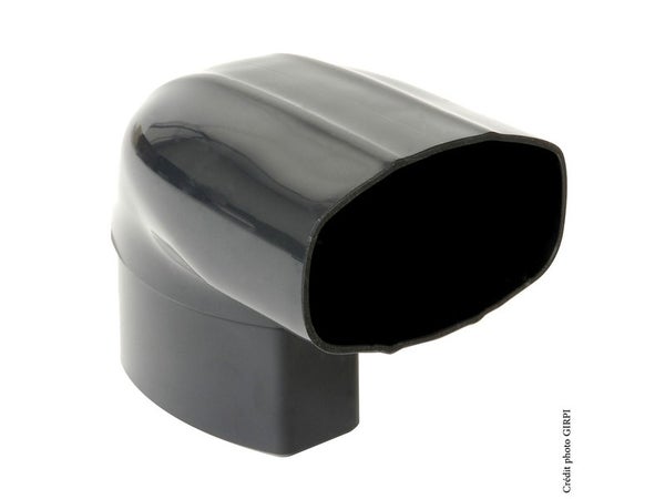 Coude de renvoi sur pignon pvc