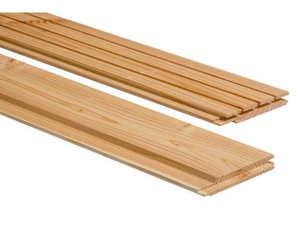 Clin pour bardage pin douglas naturel MONNET SEVE California 2.5 m