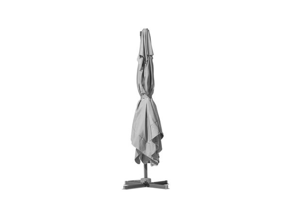 Parasol excentré Sevilla gris rectangulaire, L.300 x l.400 cm