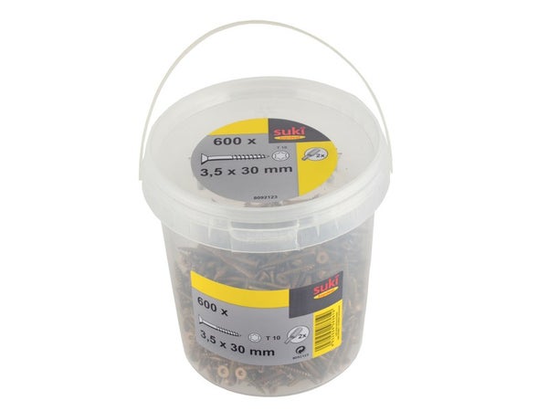 Seau 600 vis TF TX 3.5x30 mm + embout T10