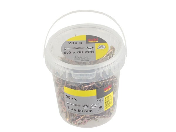 Seau 200 vis TF TX 5x60 mm + embout T25