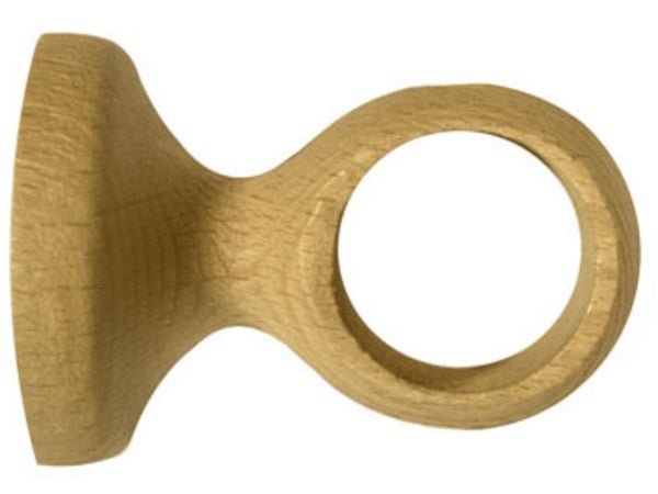 Support tringle à rideau Design, 28 mm chêne verni INSPIRE