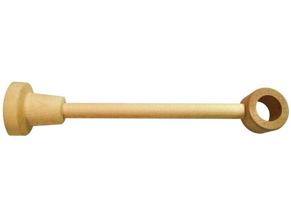 Support tringle à rideau Design, 28 mm chêne verni INSPIRE