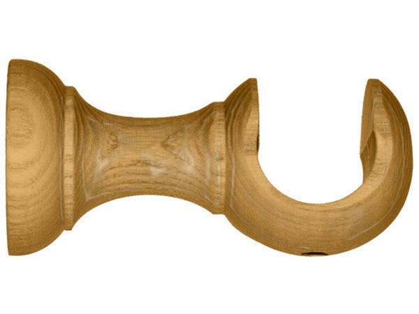 Support tringle à rideau Design, 28 mm chêne verni INSPIRE