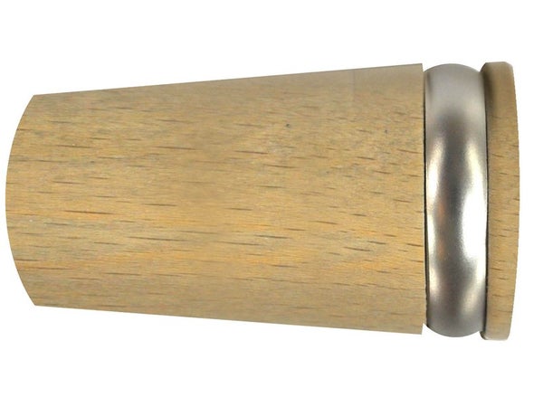 Lot de 2 embouts pommeau Design, chêne clair naturel Diam.28 mm