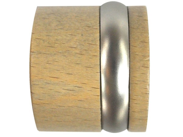 Lot de 2 embouts bouchon Design, chêne clair naturel Diam.28 mm