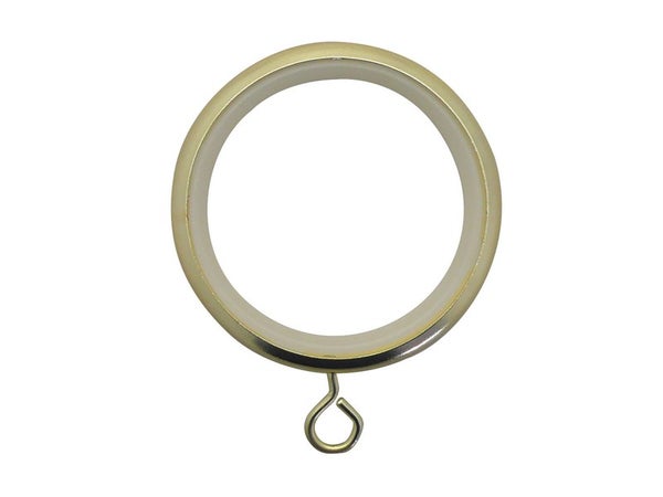 Anneaux tringle à rideau Chic 28 mm acier laiton mat