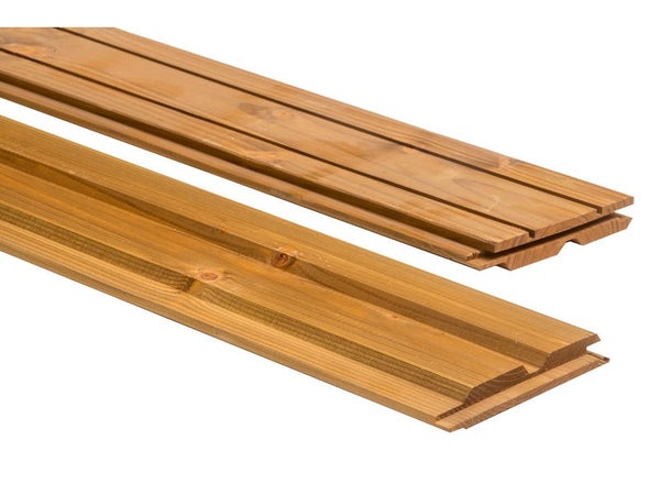Clin pour bardage pin douglas marron mONNET SEVE Cuba 2.5 m