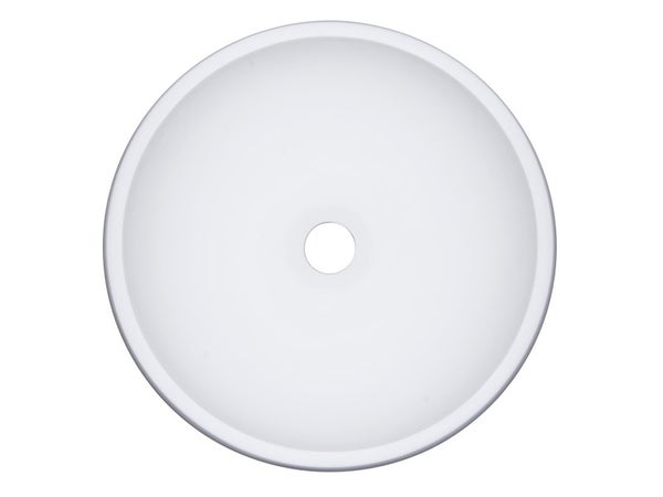 Vasque à poser résine de synthèse Diam.38 cm blanc Moon 36
