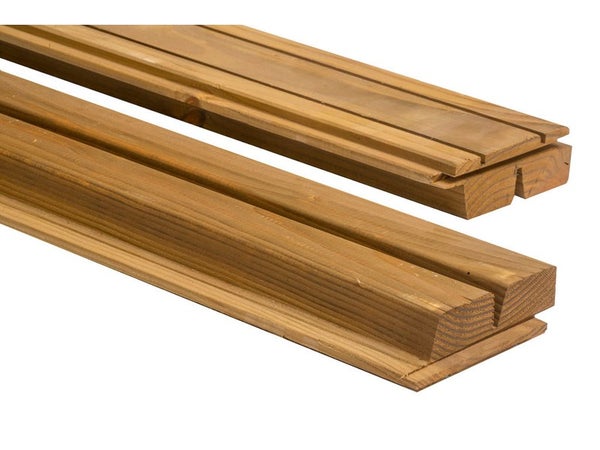 Clin pour bardage pin douglas marron mONNET SEVE Columbia 2.5 m