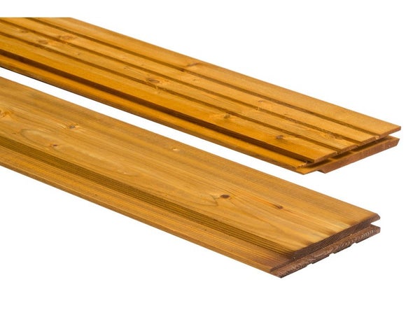 Clin pour bardage pin douglas marron MONNET SEVE California 2.5 m