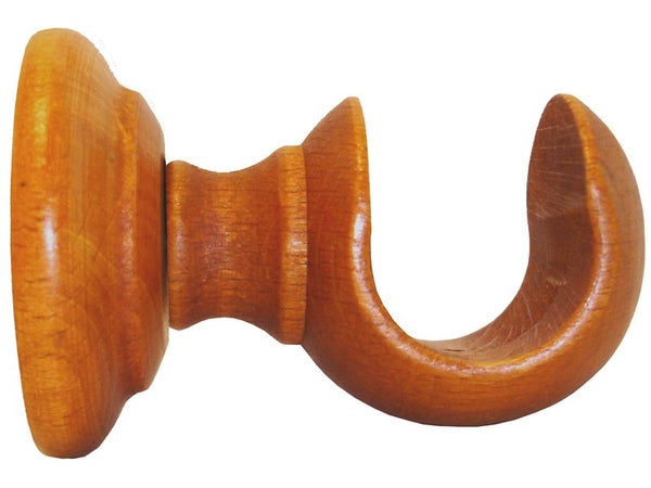 Support tringle à rideau, 35 mm merisier verni INSPIRE