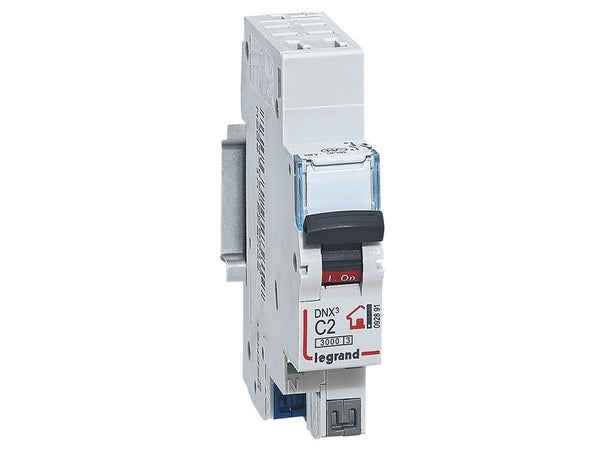 Disjoncteur phase neutre unipolaire Dnx3 LEGRAND 2 A
