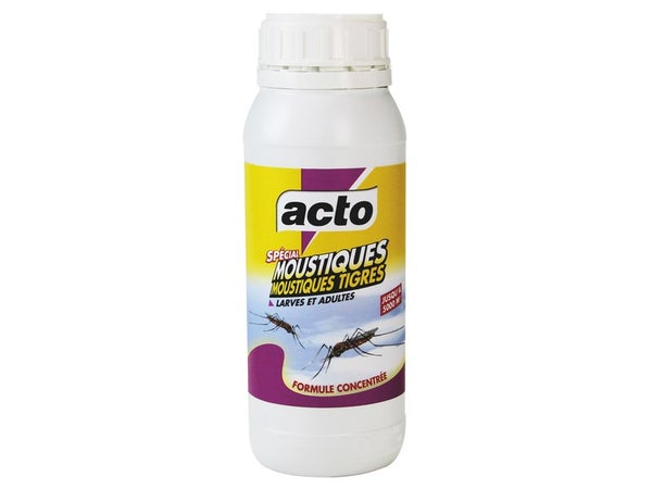 Liquide concentré spécial moustiques et larves, 500 ml, ACTO