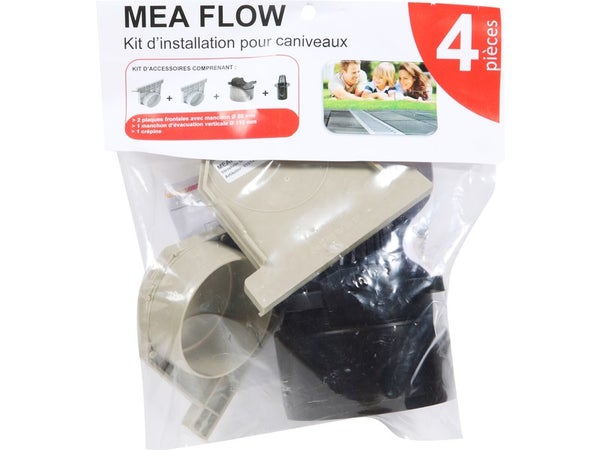 Kit d'installation pvc meaflow pour caniveau
