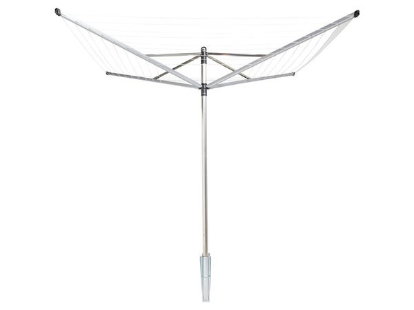 Séchoir parapluie BRABANTIA Liftomatic + ancre métal, L.50 m