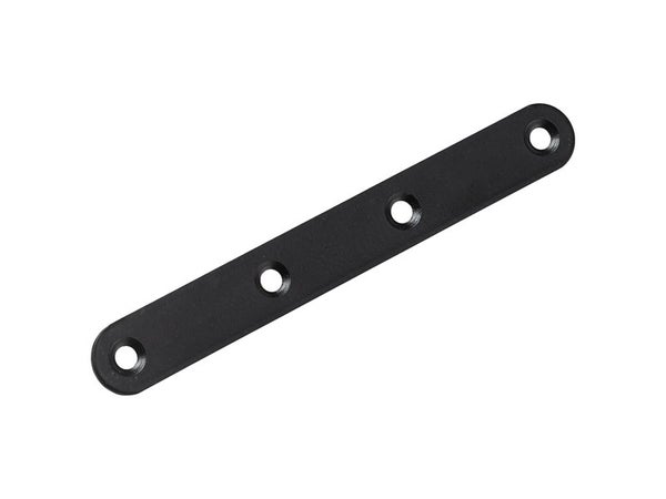 Patte d'assemblage acier noir HETTICH, L. 120 mm x l.15 mm x H.0.2 cm