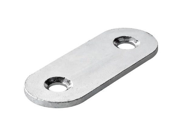 Patte d'assemblage acier zingue HETTICH, L. 40 mm x l.15 mm x H.0.2 cm