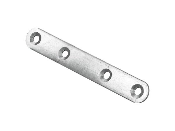 Lot de 12 pattes d'assemblage acier zingue HETTICH L. 100 mm