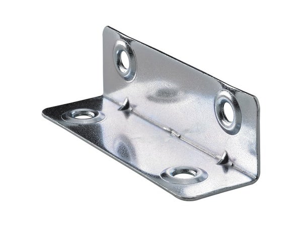 Equerre haute acier zingue HETTICH, L.67 mm x l.20 mm x H.2 cm