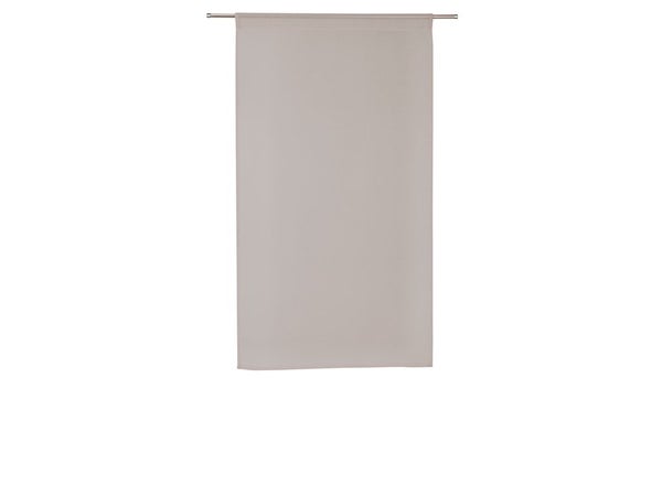 Paire de vitrages tamisant Leo gris poivre n5 l. 60 x H. 120 cm