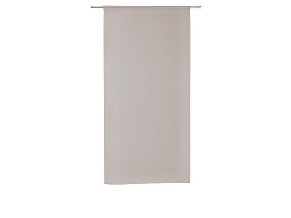 Paire de vitrages tamisant Leo gris poivre n5 l. 60 x H. 180 cm
