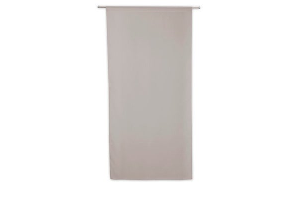 Vitrage tamisant Leo gris poivre l. 80 x H. 160 cm