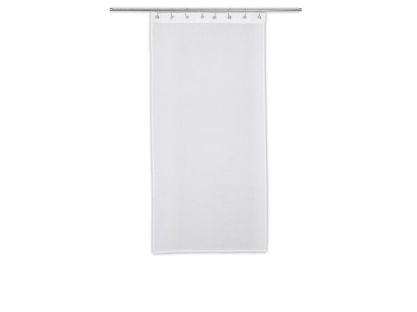 Paire de vitrages tamisant Cleo blanc l. 60 x H. 120 cm