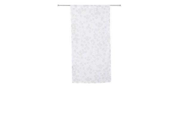 Paire de vitrages tamisant Empreinte blanc l. 60 x H. 120 cm