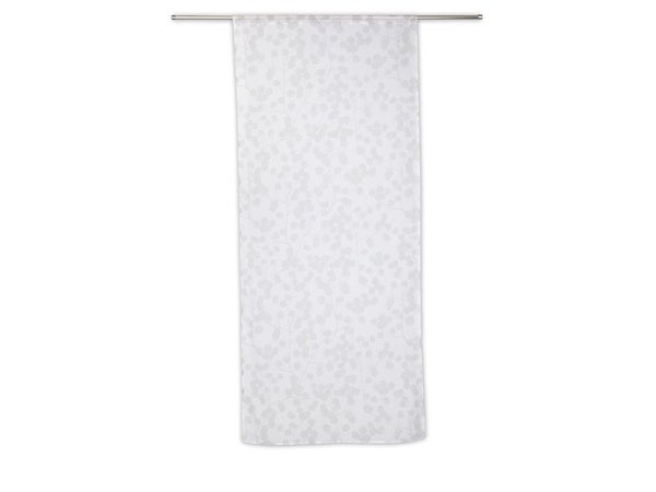 Vitrage tamisant Empreinte blanc l. 90 x H. 210 cm